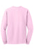 Jerzees 29LS/29L/29LSR Mens Dri-Power Moisture Wicking Long Sleeve Crewneck T-Shirt Classic Pink Flat Back