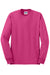 Jerzees 29LS/29L/29LSR Mens Dri-Power Moisture Wicking Long Sleeve Crewneck T-Shirt Cyber Pink Flat Front