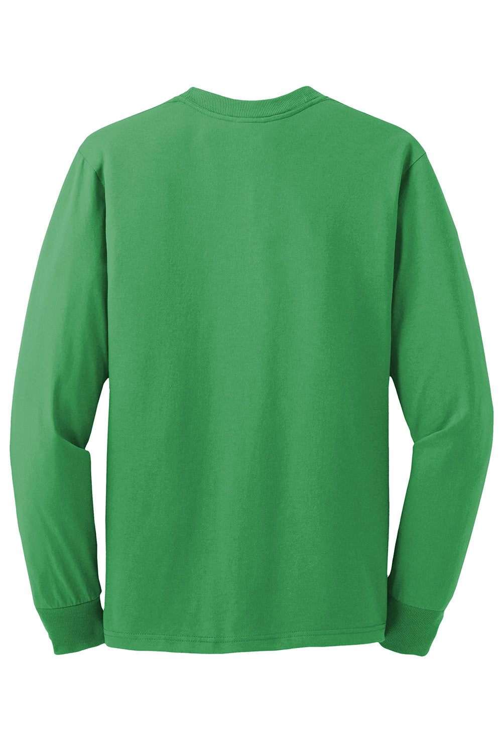 Jerzees 29LS/29L/29LSR Mens Dri-Power Moisture Wicking Long Sleeve Crewneck T-Shirt Kelly Green Flat Back