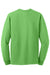 Jerzees 29LS/29L/29LSR Mens Dri-Power Moisture Wicking Long Sleeve Crewneck T-Shirt Kiwi Green Flat Back