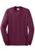 Jerzees 29LS/29L/29LSR Mens Dri-Power Moisture Wicking Long Sleeve Crewneck T-Shirt Maroon Flat Front