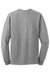 Jerzees 29LS/29L/29LSR Mens Dri-Power Moisture Wicking Long Sleeve Crewneck T-Shirt Oxford Grey Flat Back