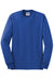 Jerzees 29LS/29L/29LSR Mens Dri-Power Moisture Wicking Long Sleeve Crewneck T-Shirt Royal Blue Flat Front