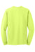 Jerzees 29LS/29L/29LSR Mens Dri-Power Moisture Wicking Long Sleeve Crewneck T-Shirt Safety Green Flat Back