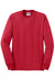 Jerzees 29LS/29L/29LSR Mens Dri-Power Moisture Wicking Long Sleeve Crewneck T-Shirt True Red Flat Front