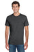 Jerzees 29MP/29P/29MPR Mens Dri-Power Moisture Wicking Short Sleeve Crewneck T-Shirt w/ Pocket Heather Black Model Front