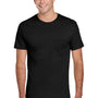 Jerzees Mens Dri-Power Moisture Wicking Short Sleeve Crewneck T-Shirt w/ Pocket - Black