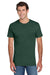 Jerzees 29MP/29P/29MPR Mens Dri-Power Moisture Wicking Short Sleeve Crewneck T-Shirt w/ Pocket Forest Green Model Front