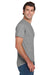 Jerzees 29MP/29P/29MPR Mens Dri-Power Moisture Wicking Short Sleeve Crewneck T-Shirt w/ Pocket Oxford Grey Model Side