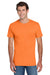 Jerzees 29MP/29P/29MPR Mens Dri-Power Moisture Wicking Short Sleeve Crewneck T-Shirt w/ Pocket Safety Orange Model Front