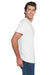 Jerzees 29MP/29P/29MPR Mens Dri-Power Moisture Wicking Short Sleeve Crewneck T-Shirt w/ Pocket White Model Side