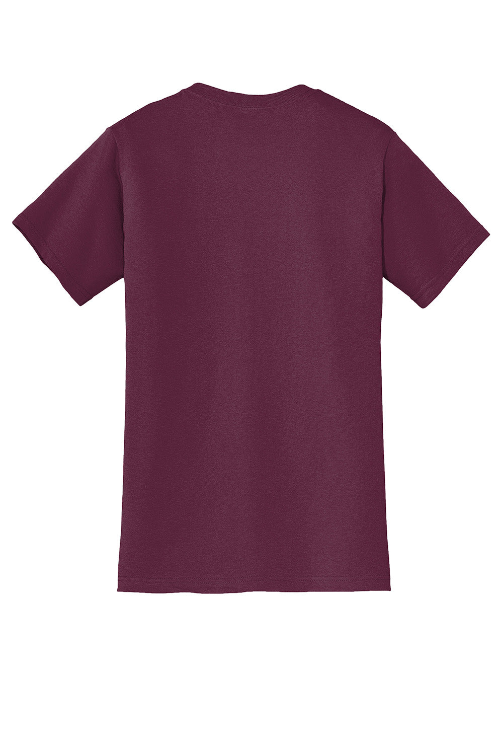 Jerzees 29MP/29P/29MPR Mens Dri-Power Moisture Wicking Short Sleeve Crewneck T-Shirt w/ Pocket Maroon Flat Back