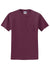 Jerzees 29MP/29P/29MPR Mens Dri-Power Moisture Wicking Short Sleeve Crewneck T-Shirt w/ Pocket Maroon Flat Front