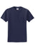 Jerzees 29MP/29P/29MPR Mens Dri-Power Moisture Wicking Short Sleeve Crewneck T-Shirt w/ Pocket Navy Blue Flat Front