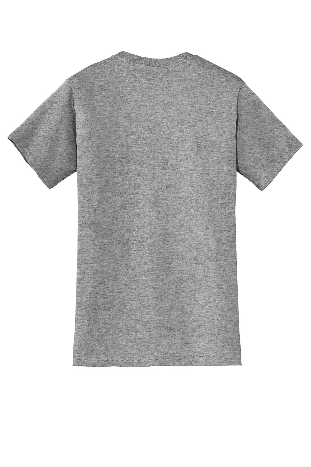 Jerzees 29MP/29P/29MPR Mens Dri-Power Moisture Wicking Short Sleeve Crewneck T-Shirt w/ Pocket Oxford Grey Flat Back