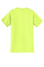 Jerzees 29MP/29P/29MPR Mens Dri-Power Moisture Wicking Short Sleeve Crewneck T-Shirt w/ Pocket Safety Green Flat Back