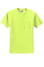 Jerzees 29MP/29P/29MPR Mens Dri-Power Moisture Wicking Short Sleeve Crewneck T-Shirt w/ Pocket Safety Green Flat Front