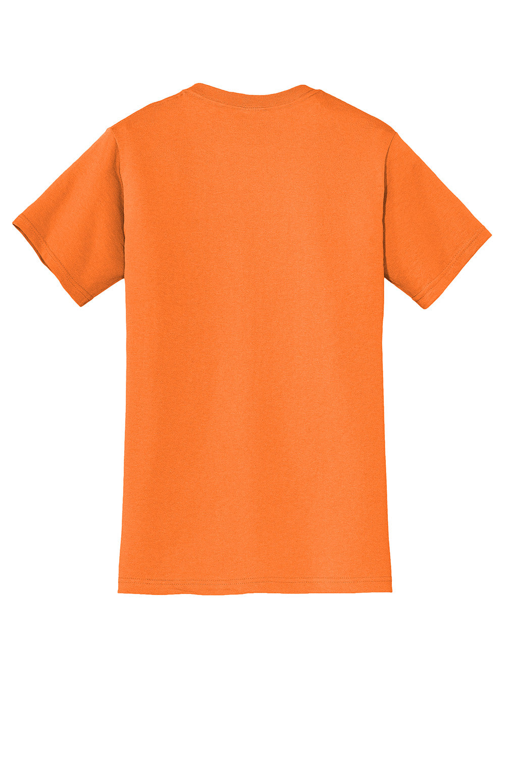 Jerzees 29MP/29P/29MPR Mens Dri-Power Moisture Wicking Short Sleeve Crewneck T-Shirt w/ Pocket Safety Orange Flat Back