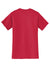 Jerzees 29MP/29P/29MPR Mens Dri-Power Moisture Wicking Short Sleeve Crewneck T-Shirt w/ Pocket True Red Flat Back