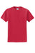 Jerzees 29MP/29P/29MPR Mens Dri-Power Moisture Wicking Short Sleeve Crewneck T-Shirt w/ Pocket True Red Flat Front