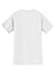 Jerzees 29MP/29P/29MPR Mens Dri-Power Moisture Wicking Short Sleeve Crewneck T-Shirt w/ Pocket White Flat Back