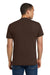 Jerzees 29M/29MR/29MT Mens Dri-Power Moisture Wicking Short Sleeve Crewneck T-Shirt Chocolate Brown Model Back