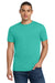 Jerzees 29M/29MR/29MT Mens Dri-Power Moisture Wicking Short Sleeve Crewneck T-Shirt Cool Mint Green Model Front