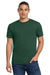 Jerzees 29M/29MR/29MT Mens Dri-Power Moisture Wicking Short Sleeve Crewneck T-Shirt Forest Green Model Front