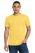 Jerzees 29M/29MR/29MT Mens Dri-Power Moisture Wicking Short Sleeve Crewneck T-Shirt Island Yellow Model Front