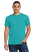 Jerzees 29M/29MR/29MT Mens Dri-Power Moisture Wicking Short Sleeve Crewneck T-Shirt Jade Green Model Front