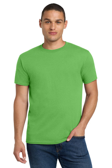 Jerzees 29M/29MR/29MT Mens Dri-Power Moisture Wicking Short Sleeve Crewneck T-Shirt Kiwi Green Model Front