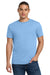 Jerzees 29M/29MR/29MT Mens Dri-Power Moisture Wicking Short Sleeve Crewneck T-Shirt Light Blue Model Front