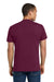 Jerzees 29M/29MR/29MT Mens Dri-Power Moisture Wicking Short Sleeve Crewneck T-Shirt Maroon Model Back