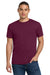 Jerzees 29M/29MR/29MT Mens Dri-Power Moisture Wicking Short Sleeve Crewneck T-Shirt Maroon Model Front