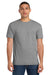 Jerzees 29M/29MR/29MT Mens Dri-Power Moisture Wicking Short Sleeve Crewneck T-Shirt Oxford Grey Model Front