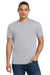 Jerzees 29M/29MR/29MT Mens Dri-Power Moisture Wicking Short Sleeve Crewneck T-Shirt Silver Grey Model Front