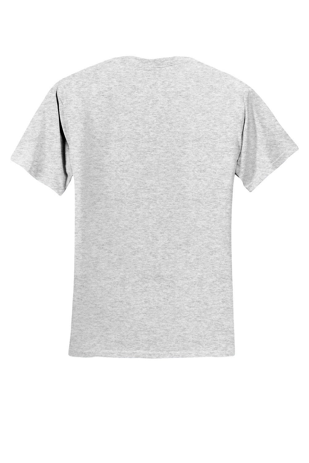 Jerzees 29M/29MR/29MT Mens Dri-Power Moisture Wicking Short Sleeve Crewneck T-Shirt Ash Grey Flat Back