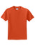 Jerzees 29M/29MR/29MT Mens Dri-Power Moisture Wicking Short Sleeve Crewneck T-Shirt Burnt Orange Flat Front