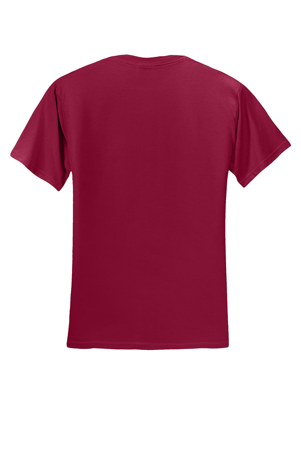 Jerzees 29M/29MR/29MT Mens Dri-Power Moisture Wicking Short Sleeve Crewneck T-Shirt Cardinal Red Flat Back