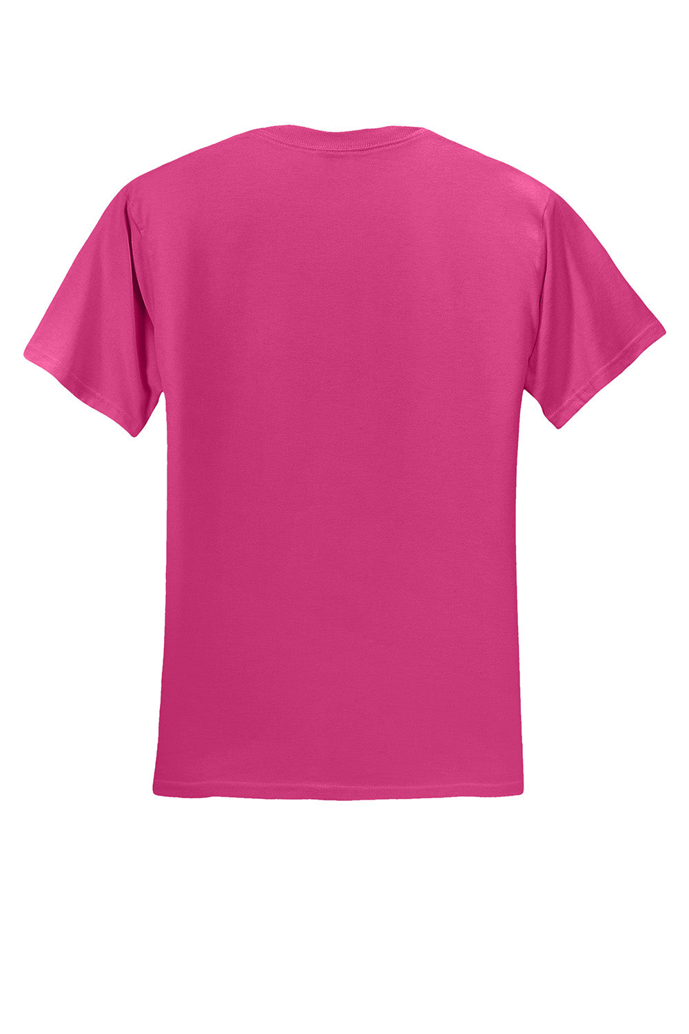 Jerzees 29M/29MR/29MT Mens Dri-Power Moisture Wicking Short Sleeve Crewneck T-Shirt Cyber Pink Flat Back