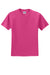 Jerzees 29M/29MR/29MT Mens Dri-Power Moisture Wicking Short Sleeve Crewneck T-Shirt Cyber Pink Flat Front