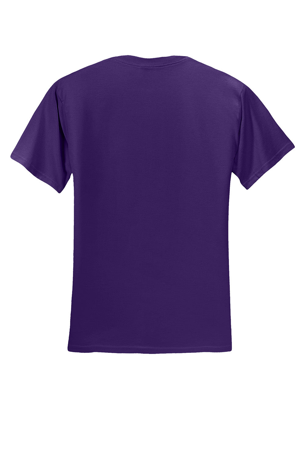 Jerzees 29M/29MR/29MT Mens Dri-Power Moisture Wicking Short Sleeve Crewneck T-Shirt Deep Purple Flat Back