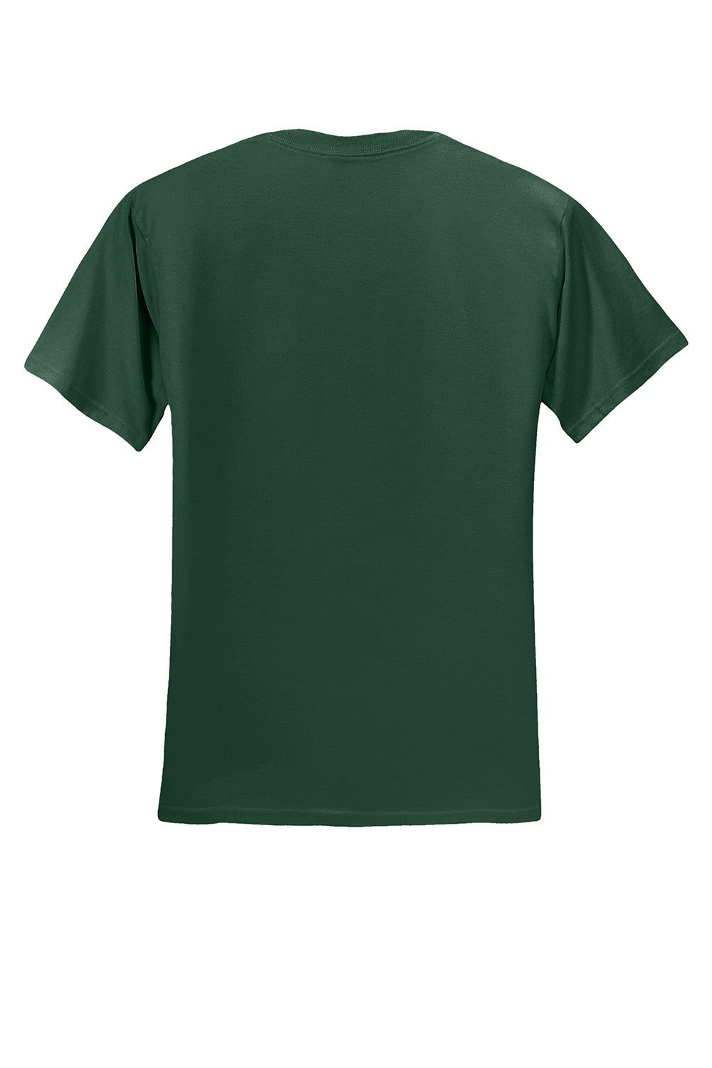 Jerzees 29M/29MR/29MT Mens Dri-Power Moisture Wicking Short Sleeve Crewneck T-Shirt Forest Green Flat Back