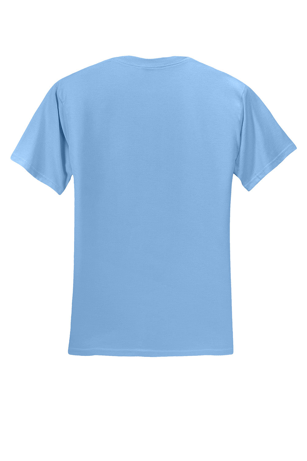 Jerzees 29M/29MR/29MT Mens Dri-Power Moisture Wicking Short Sleeve Crewneck T-Shirt Light Blue Flat Back