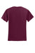 Jerzees 29M/29MR/29MT Mens Dri-Power Moisture Wicking Short Sleeve Crewneck T-Shirt Maroon Flat Back