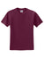 Jerzees 29M/29MR/29MT Mens Dri-Power Moisture Wicking Short Sleeve Crewneck T-Shirt Maroon Flat Front