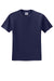 Jerzees 29M/29MR/29MT Mens Dri-Power Moisture Wicking Short Sleeve Crewneck T-Shirt Navy Blue Flat Front