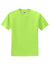 Jerzees 29M/29MR/29MT Mens Dri-Power Moisture Wicking Short Sleeve Crewneck T-Shirt Neon Green Flat Front