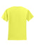 Jerzees 29M/29MR/29MT Mens Dri-Power Moisture Wicking Short Sleeve Crewneck T-Shirt Neon Yellow Flat Back