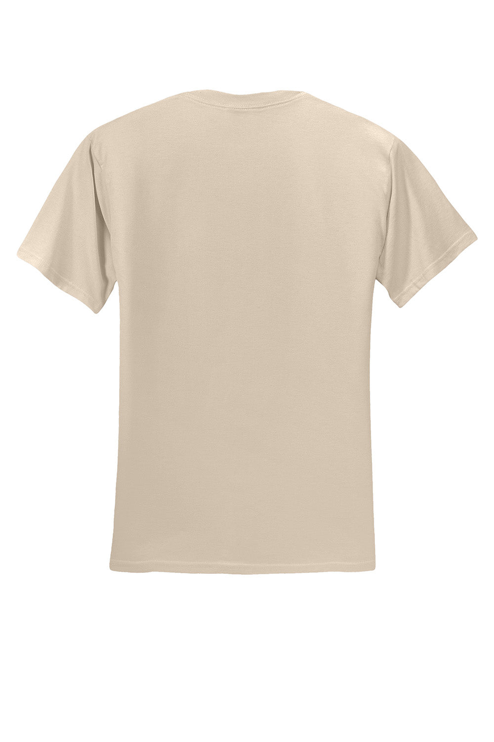 Jerzees 29M/29MR/29MT Mens Dri-Power Moisture Wicking Short Sleeve Crewneck T-Shirt Sandstone Flat Back